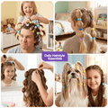 Elastic Hair Ties, 37 Colors Hair Accessories for Girls, Rubber Bands for Hair, Mini Hair Ties, 1784Pcs Baby Hair Ties