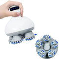 Cordless Electric Scalp Massager Handheld 2 Speeds Vibrating Head Massager with 96 Silicone Nodes for Hair Deep Clean Growth