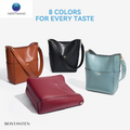 Women's Leather Designer Tote Bags and Shoulder Bucket Purses