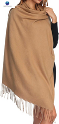 Luxurious Oversized Pashmina Shawl Wrap Scarf - Soft Warm Winter Blanket for Women