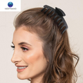 Chic Matte Black Hair Claw Clips Set of 6 - Large Non-Slip Ponytail Holders for Thick Hair