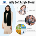 Elegant Cashmere-Feel Pashmina Shawl Wrap - Perfect for Evening Wear, Weddings & Bridesmaid Gifts