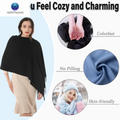 Elegant Cashmere-Feel Pashmina Shawl Wrap - Perfect for Evening Wear, Weddings & Bridesmaid Gifts