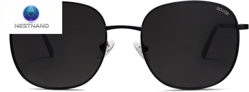 Classic Square Sunglasses for Women and Men - Stylish Oversized Gold Frame SJ1137