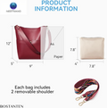 Women's Leather Designer Tote Bags and Shoulder Bucket Purses